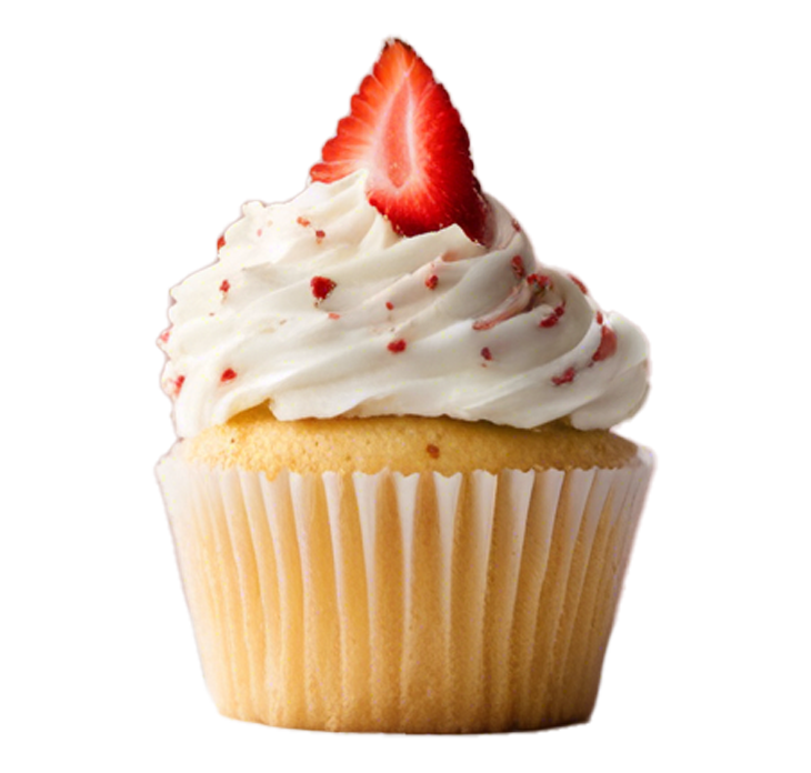 Vanilla and Strawberry cupcake